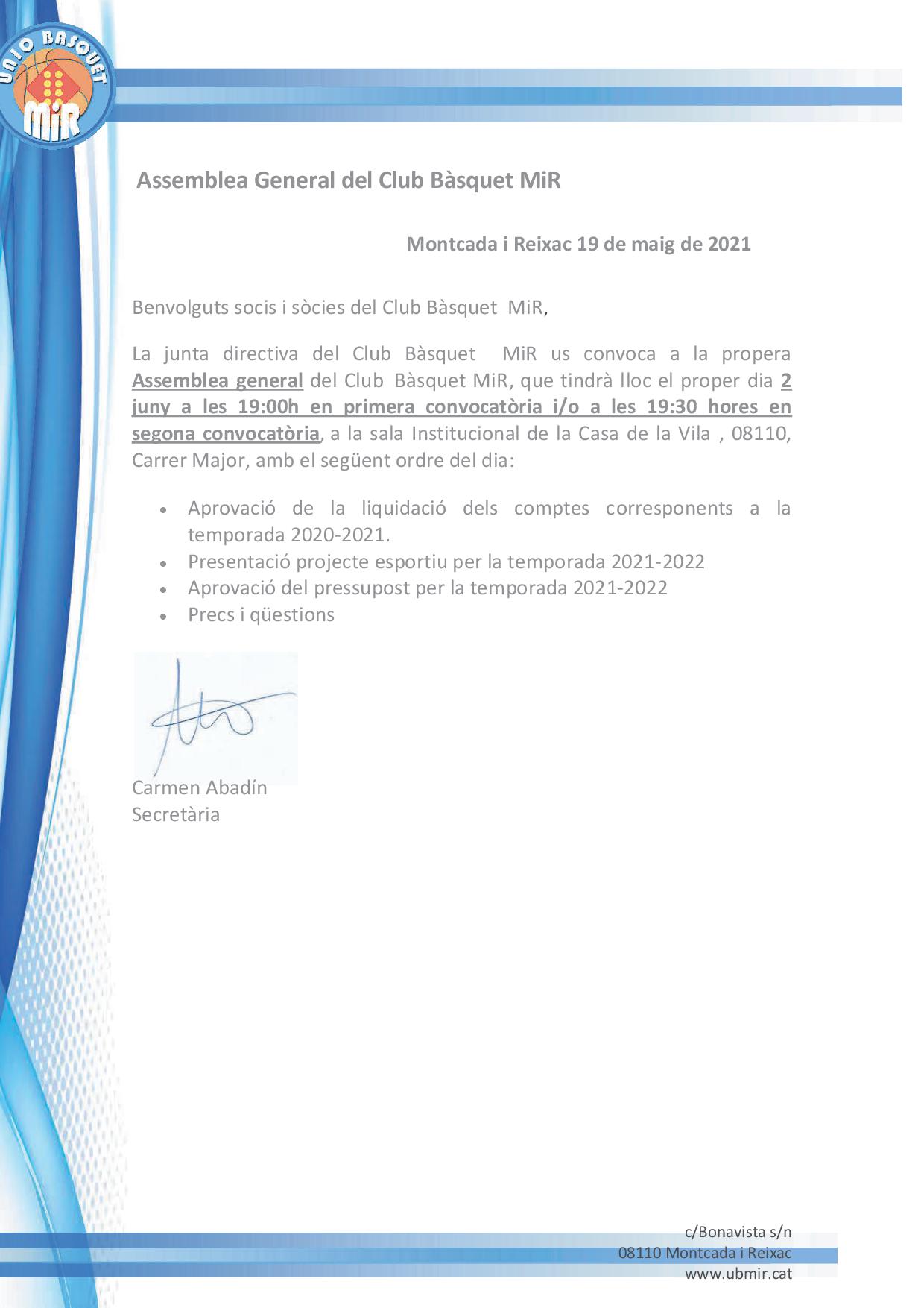 ASSAMBLEA GENERAL 2021