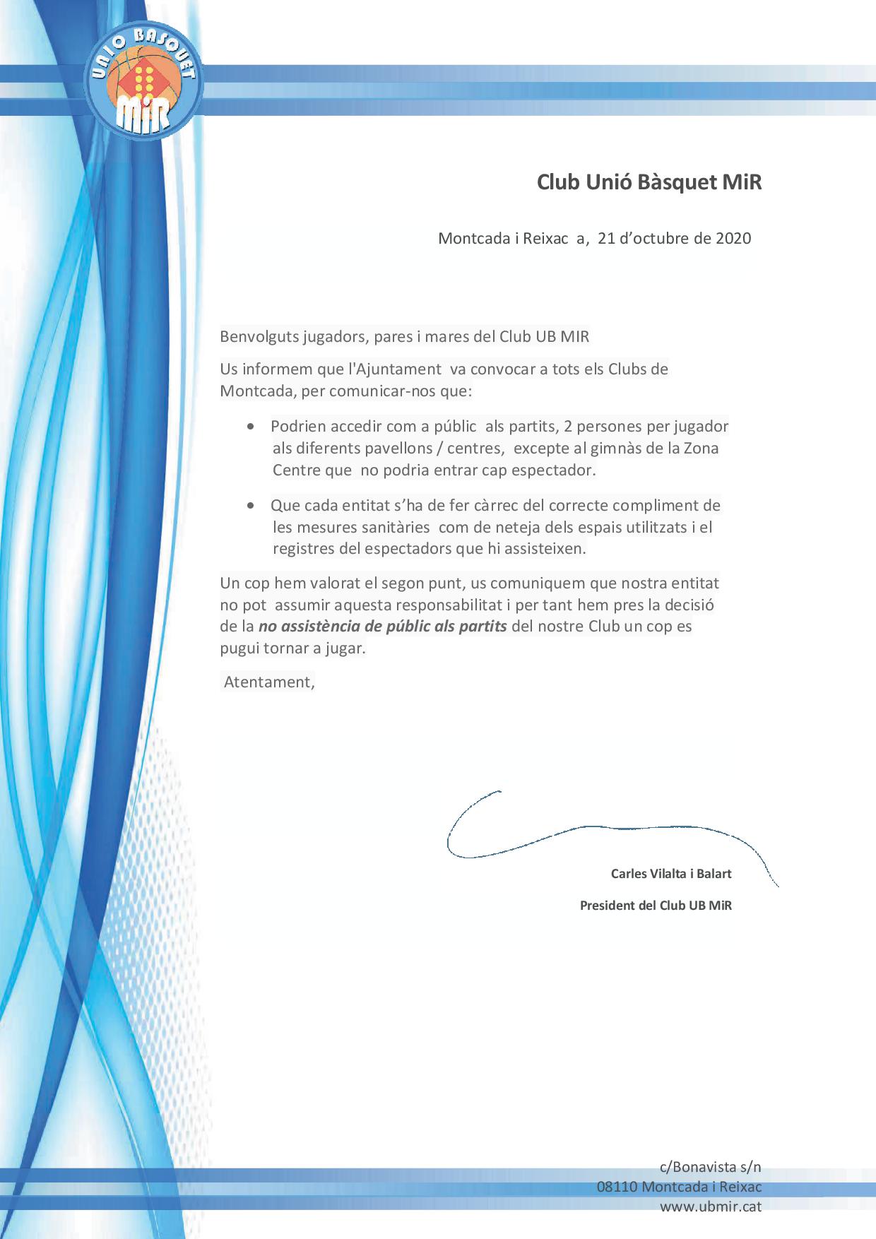 NO PUBLIC NOVES MESURES SEGURETAT COVID 19